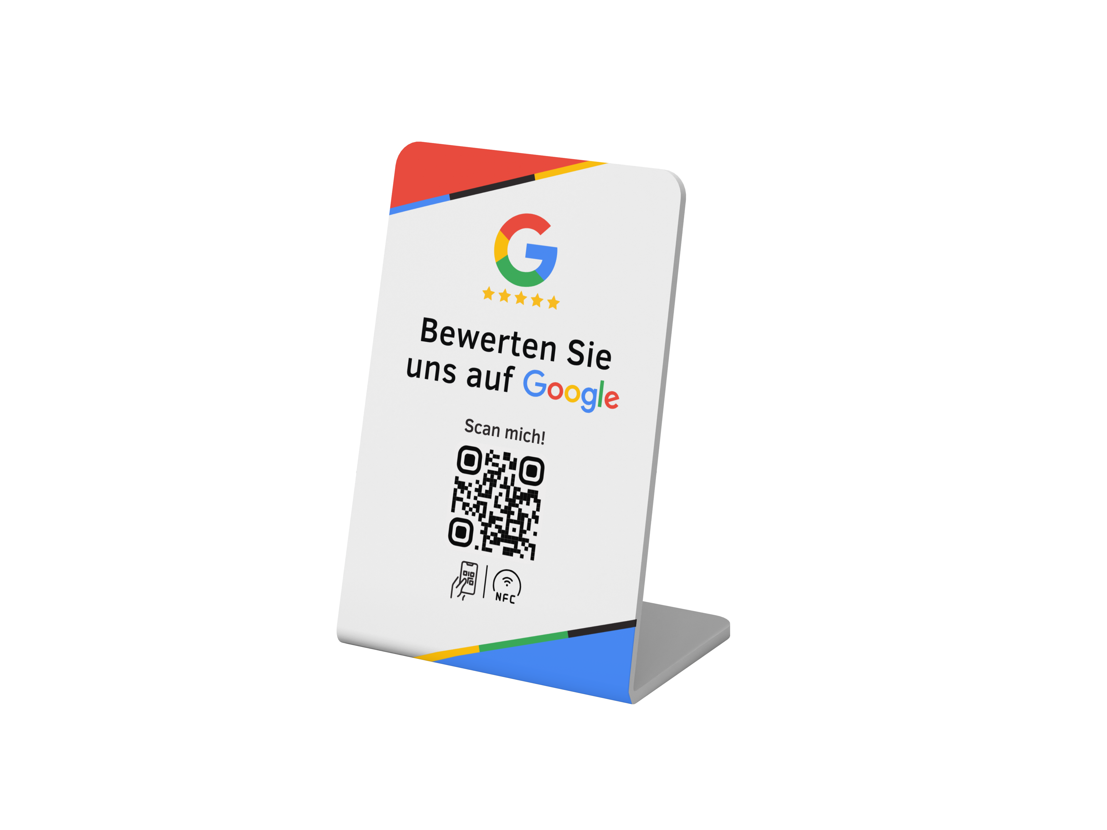 Google Bewertung QR-Code NFC Aufsteller Variante 2