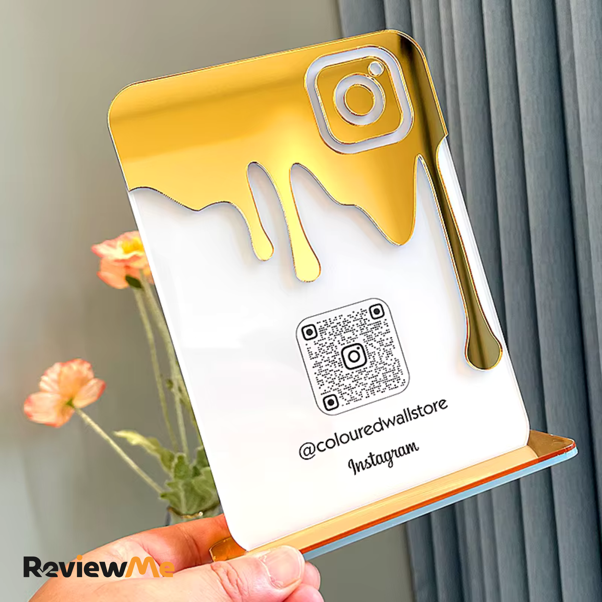 Instagram QR-Code Werbeaufsteller - ReviewMe