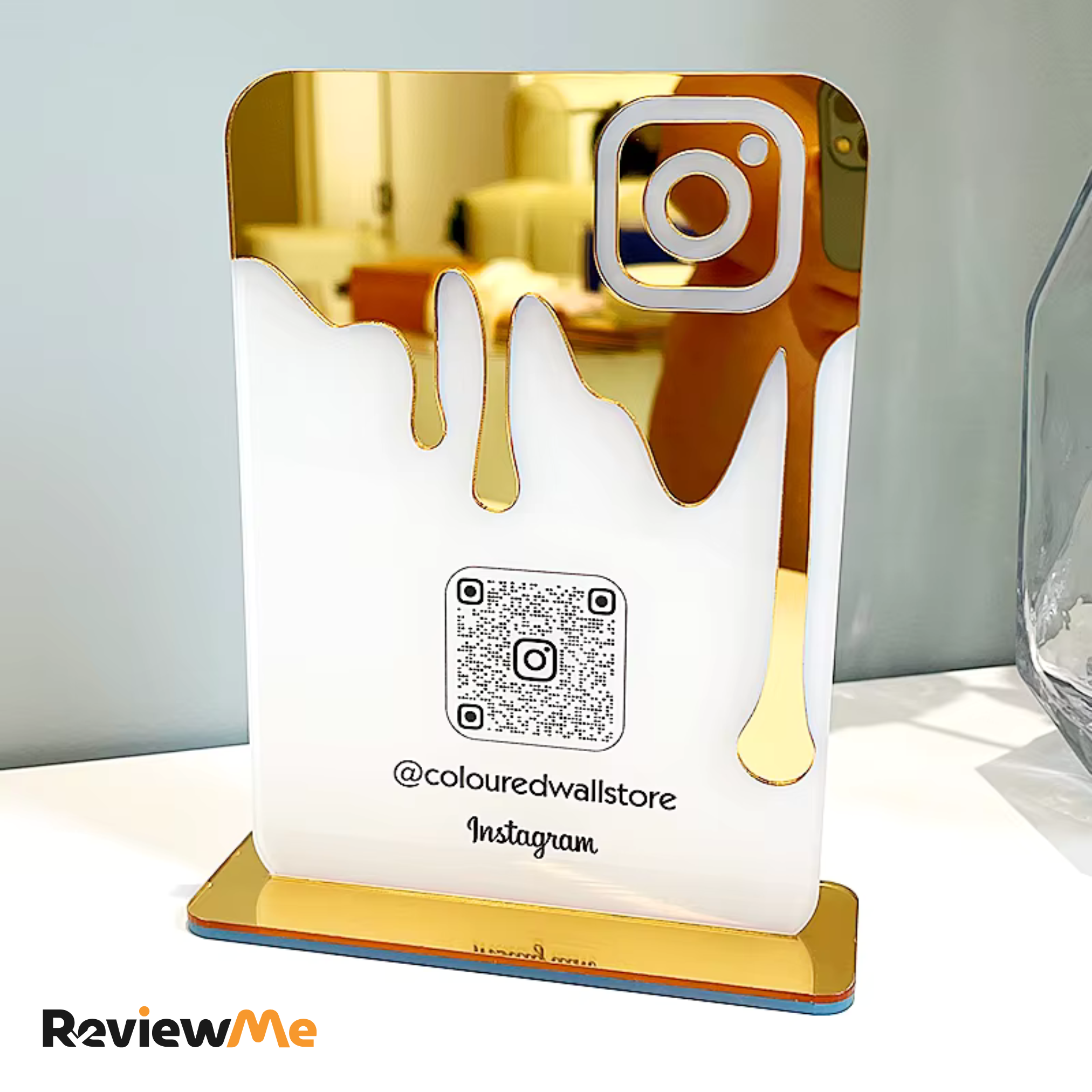 Instagram QR-Code Werbeaufsteller - ReviewMe