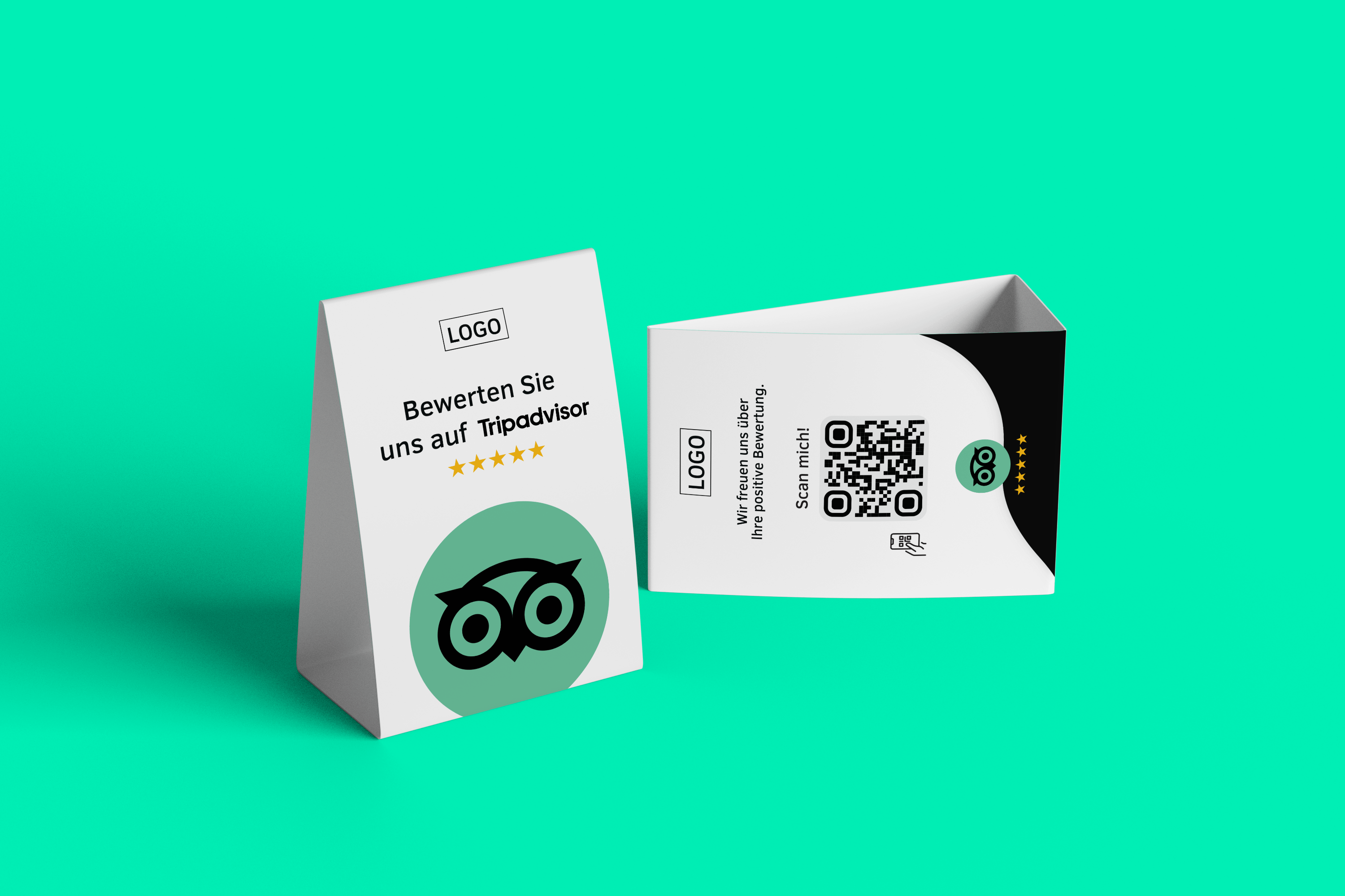 Tischaufsteller Bewerten Sie uns auf Tripadvisor - Playful - ReviewMe