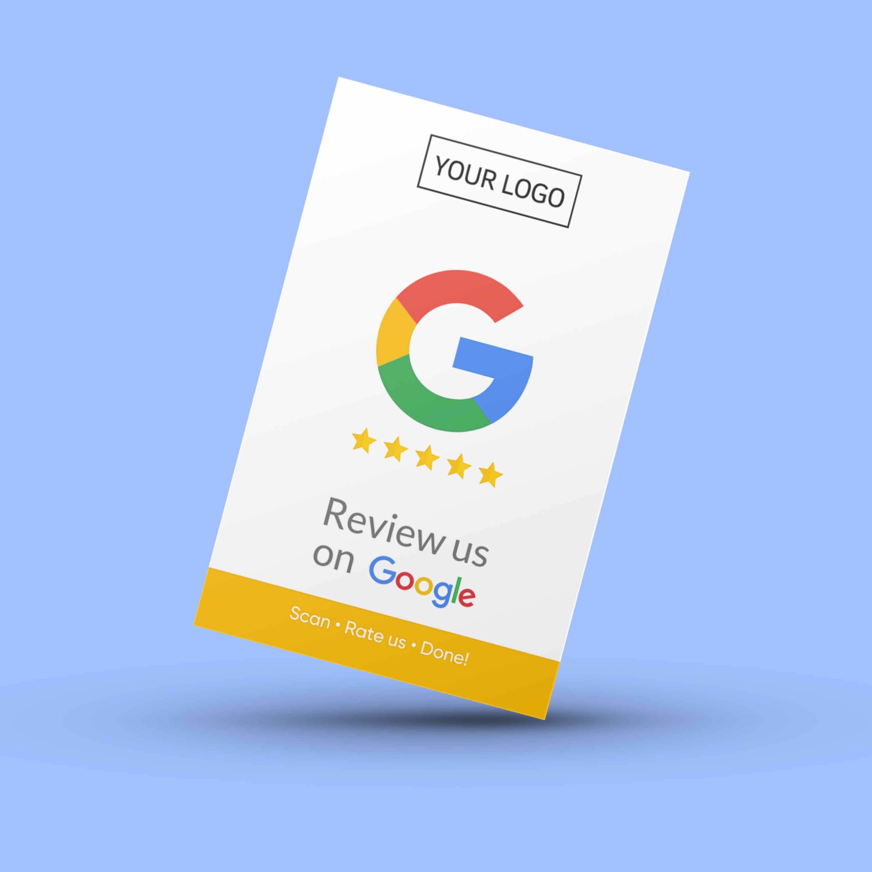 English Version - Google Review Cards - ReviewMe