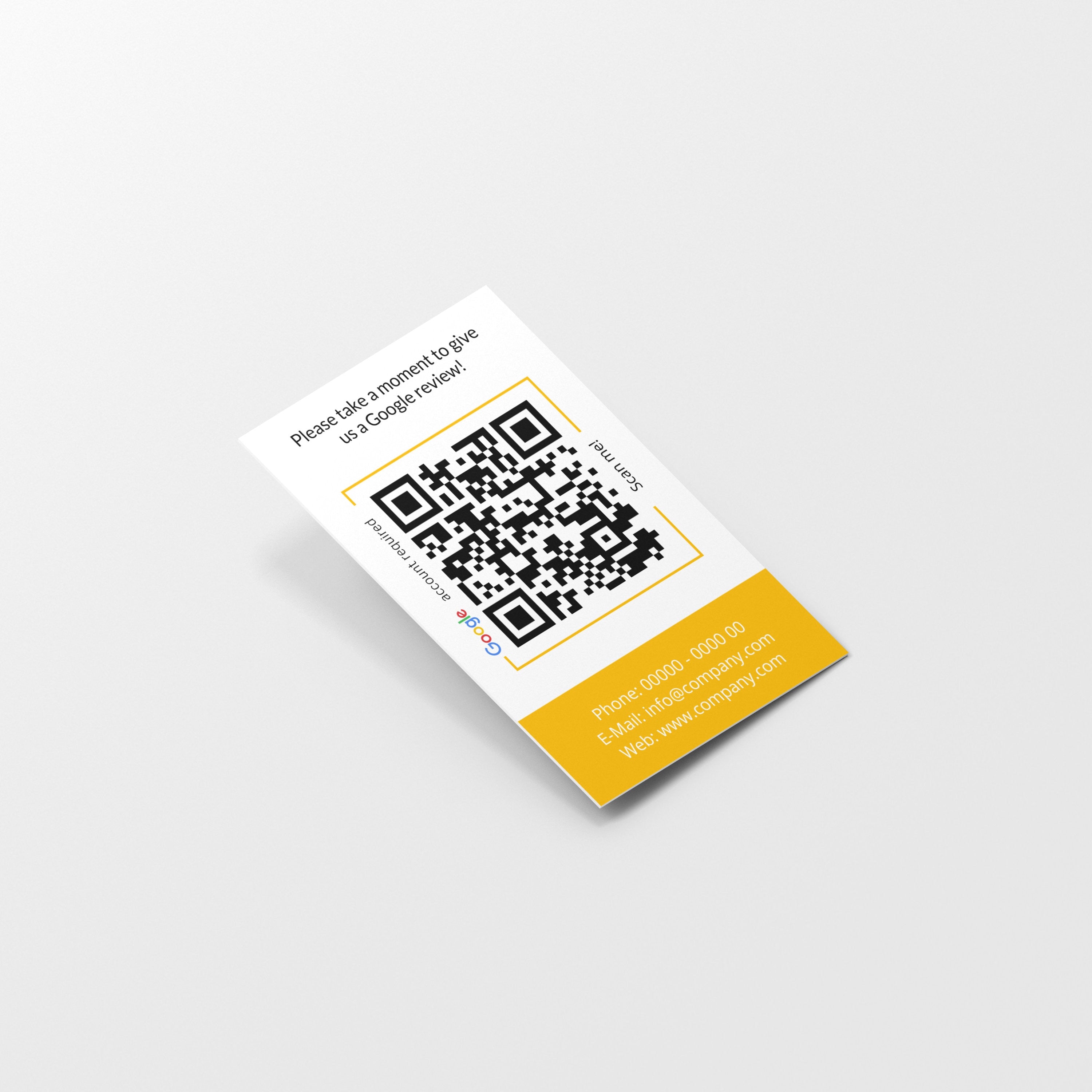 English Version - Google Review Cards - ReviewMe