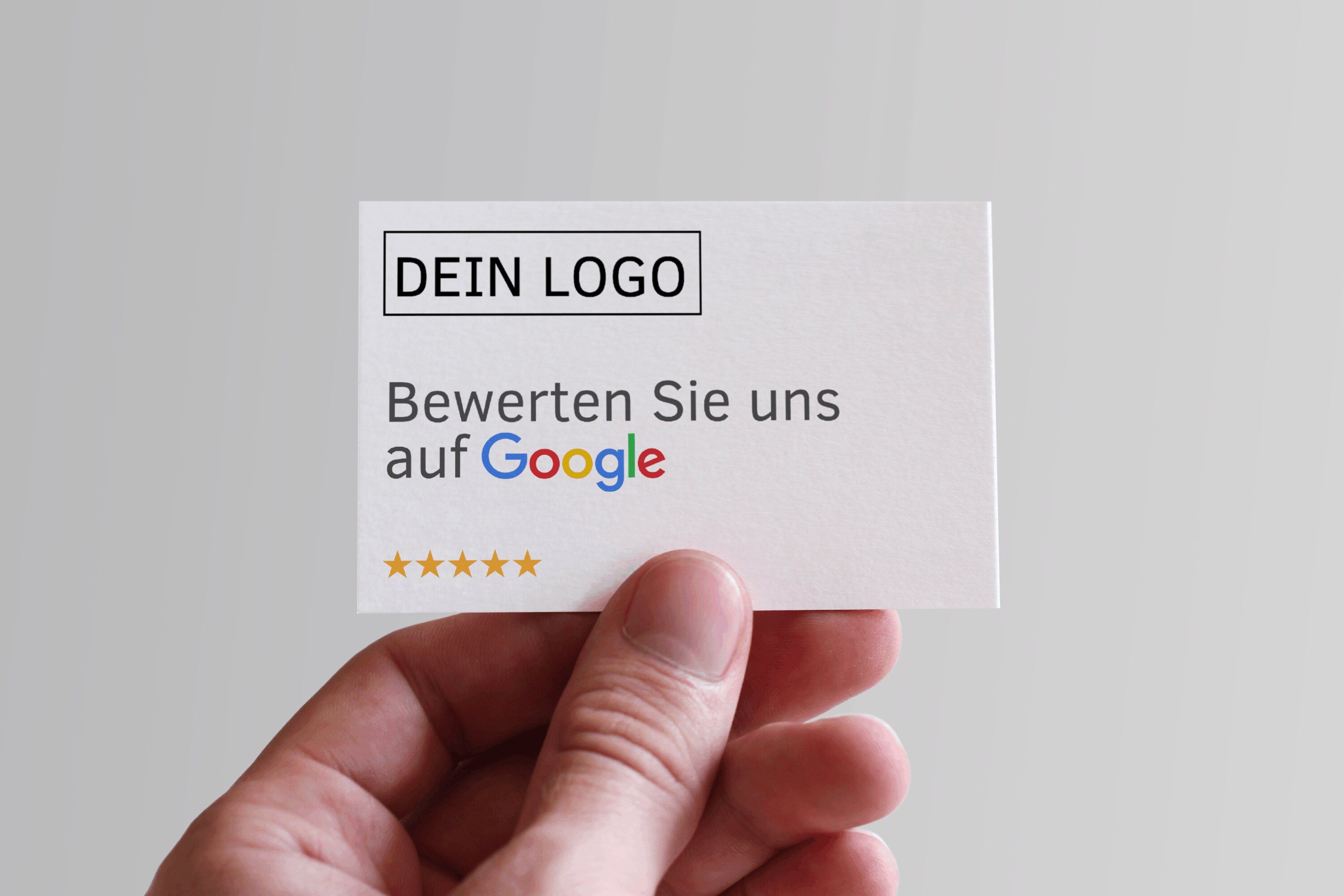 Bewertungskarten für Google mit QR-Code Klassisch - ReviewMe