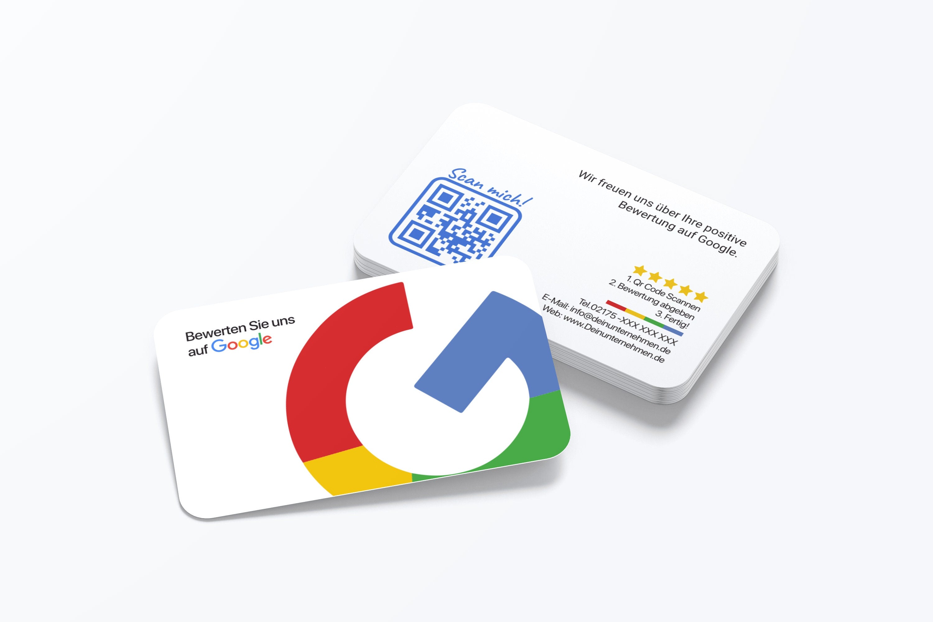 Bewerten Sie uns auf Google Visitenkarten - Modern - ReviewMe