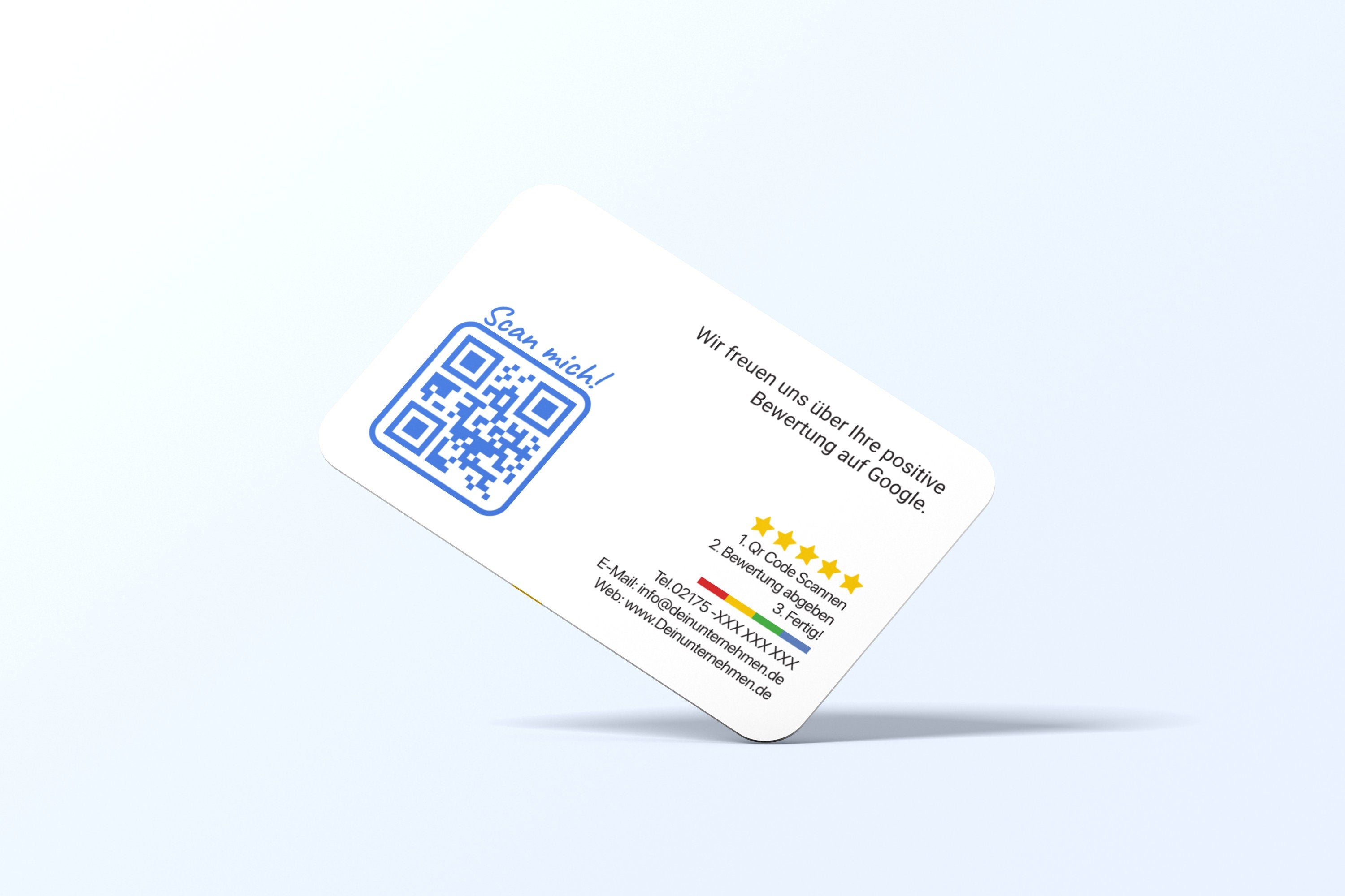 Bewerten Sie uns auf Google Visitenkarten - Modern - ReviewMe