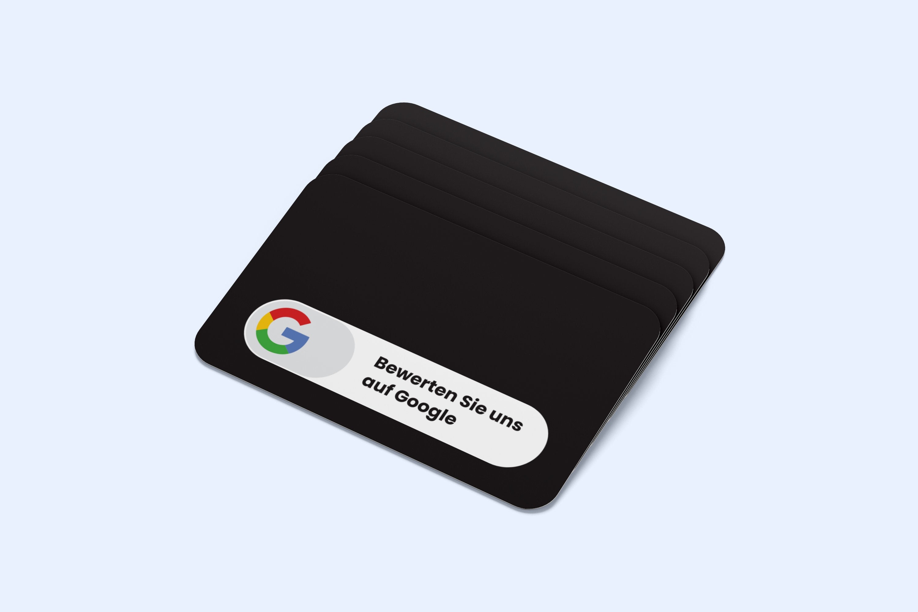 Google Bewertungskarten Schwarz mit QR-Code - ReviewMe