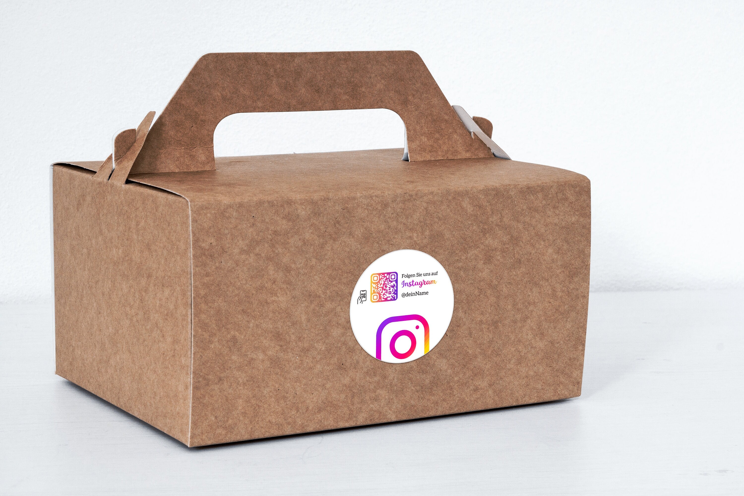 Instagram Follower QR-Code Sticker - Personalisierte Etiketten auf Rolle 4 - ReviewMe