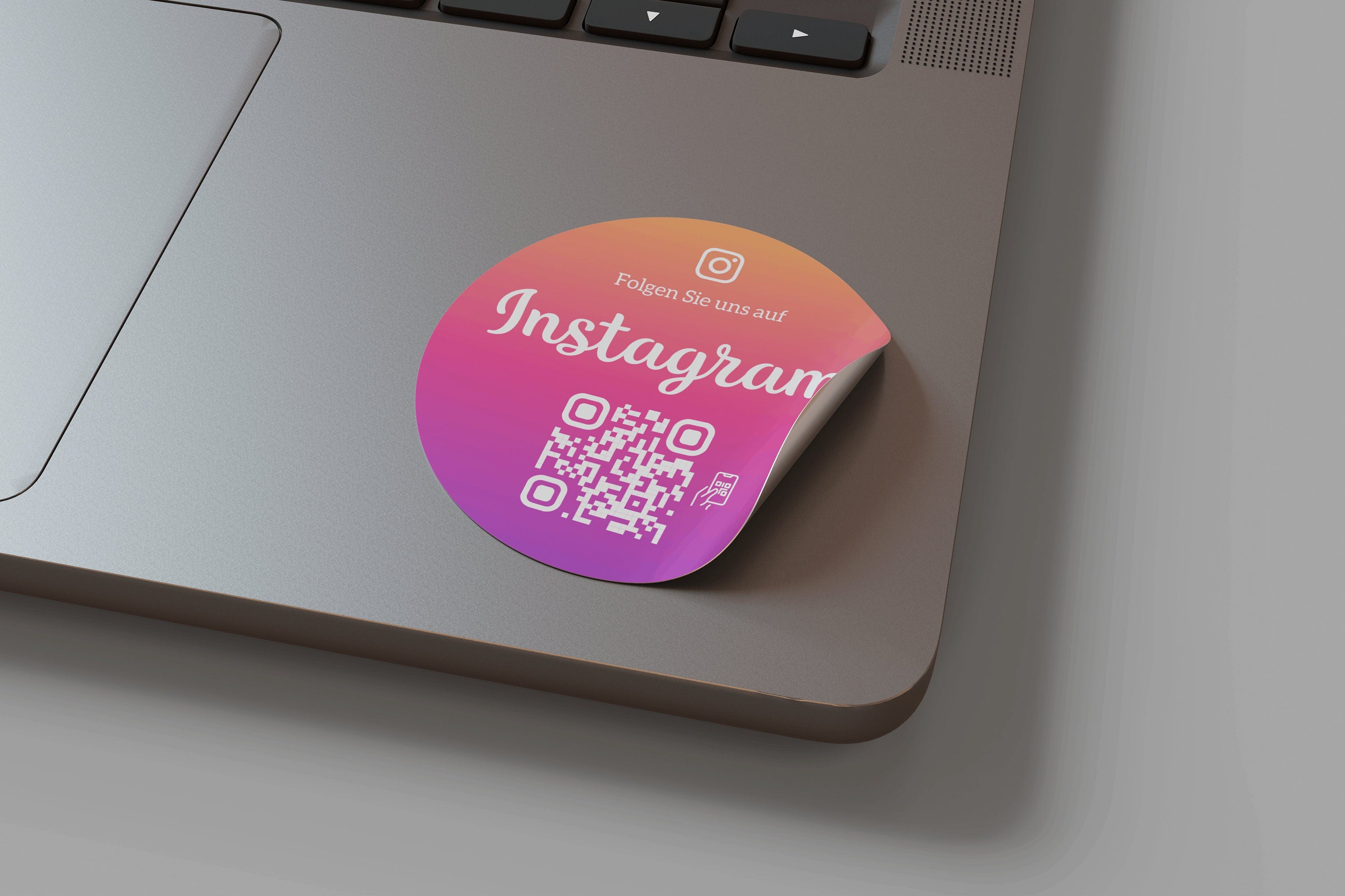 Instagram Follower QR-Code Sticker - Personalisierte Etiketten auf Rolle 2 - ReviewMe