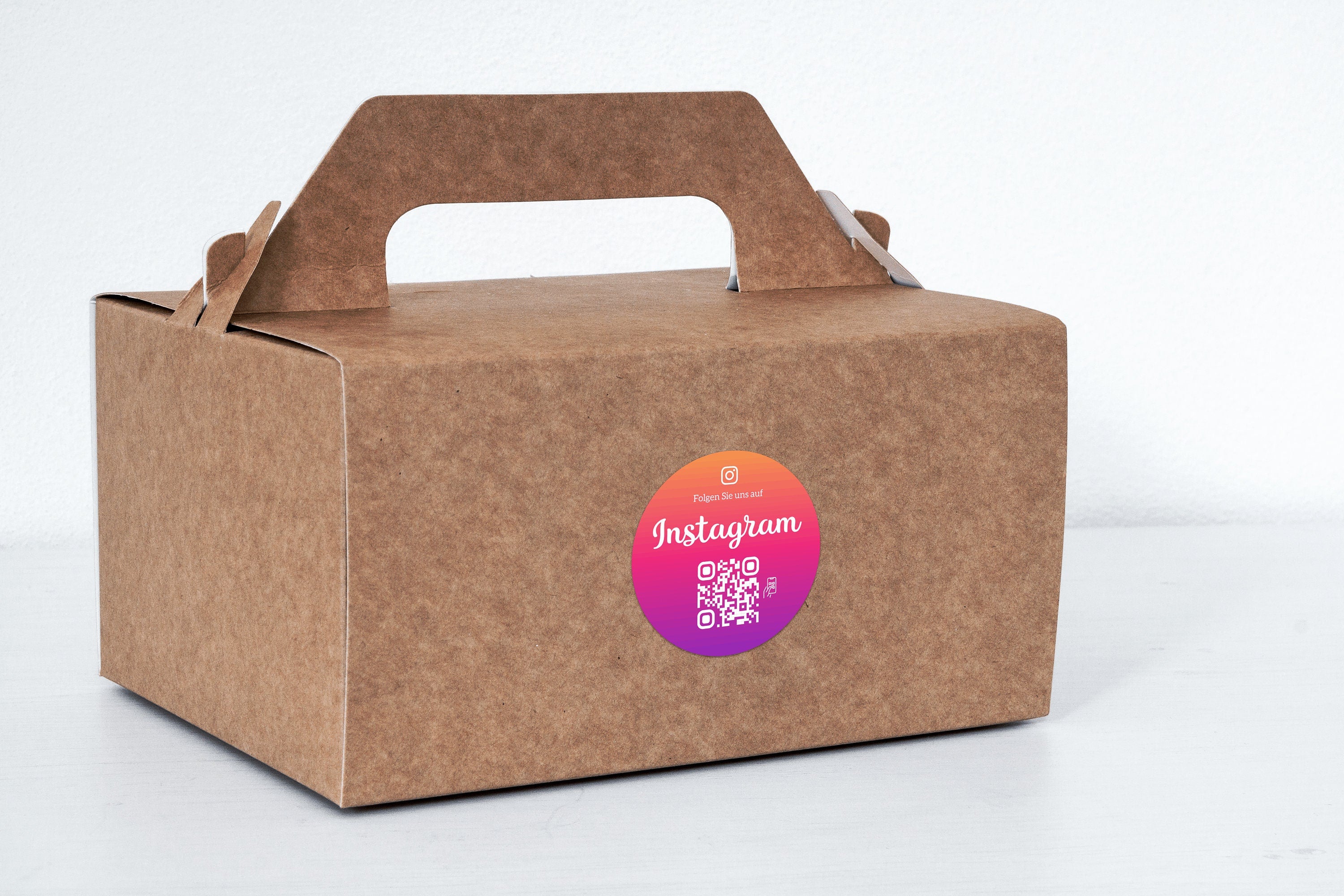 Instagram Follower QR-Code Sticker - Personalisierte Etiketten auf Rolle 2 - ReviewMe