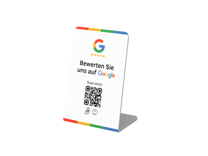 Google Bewertung QR-Code NFC Aufsteller