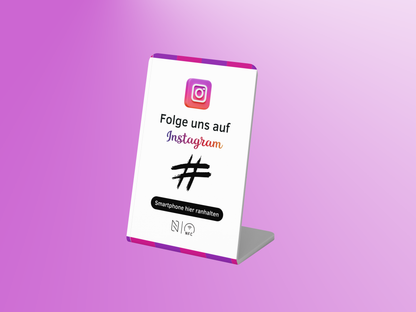 Instagram Aufsteller NFC