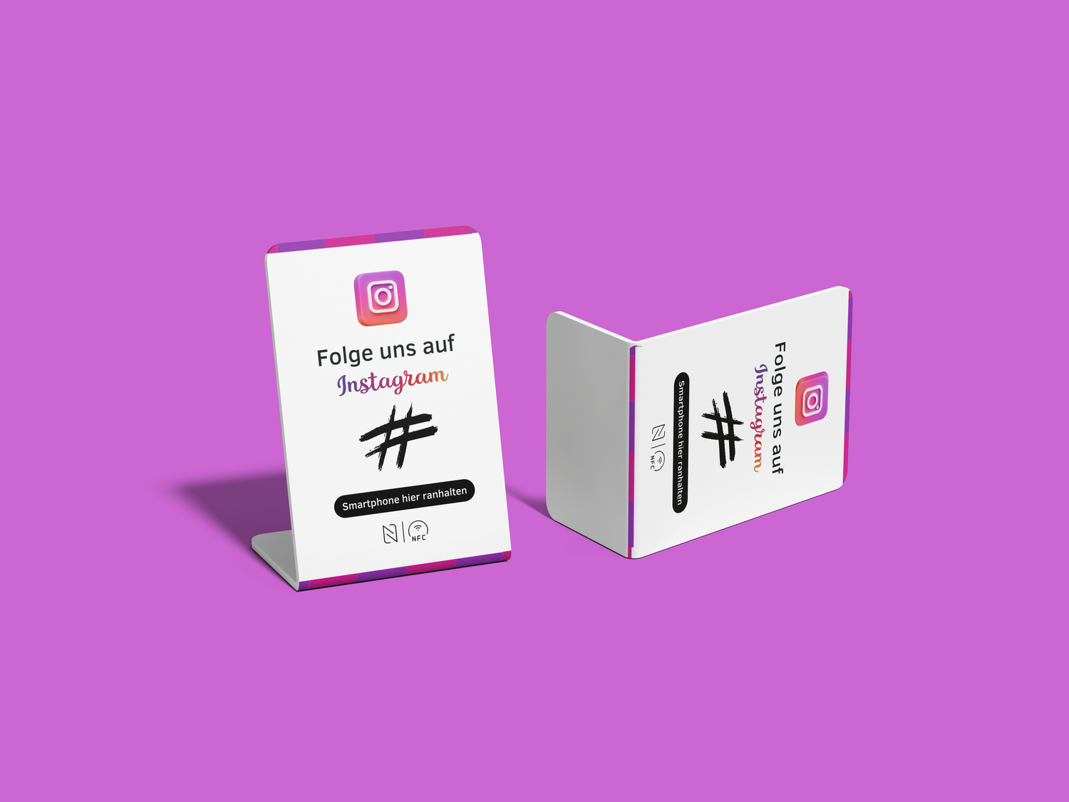 Instagram Aufsteller NFC