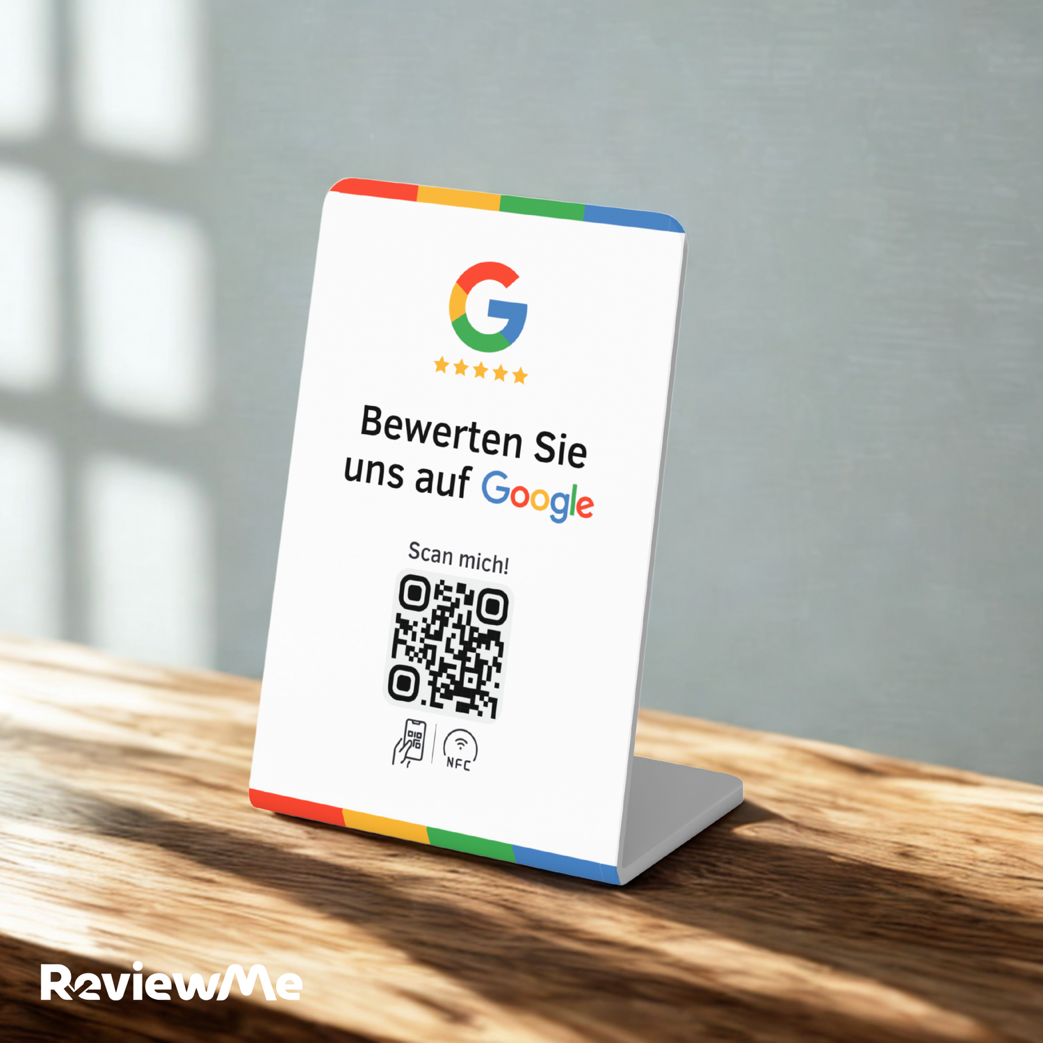 Google Bewertung QR-Code NFC Aufsteller