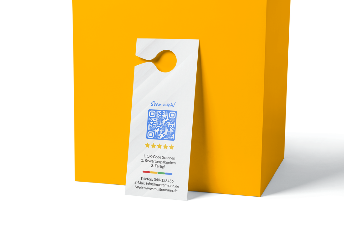 Türanhänger - Bewerten Sie uns auf Google Variante &quot;Modern&quot;