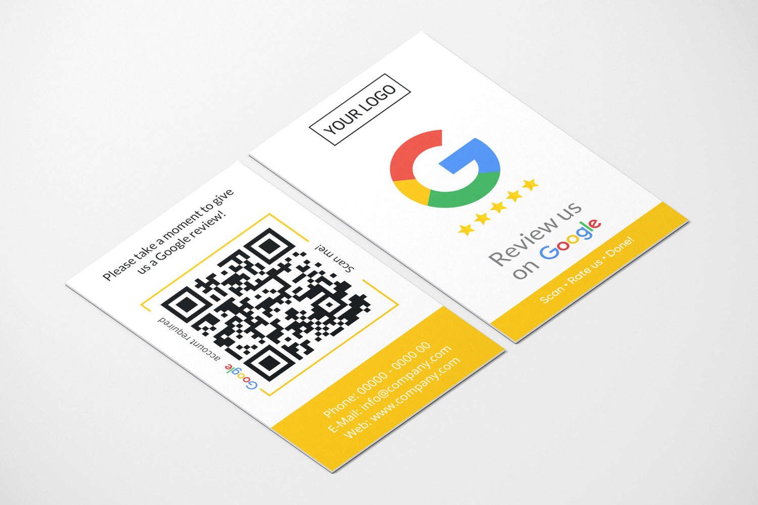 English Version - Google Review Cards