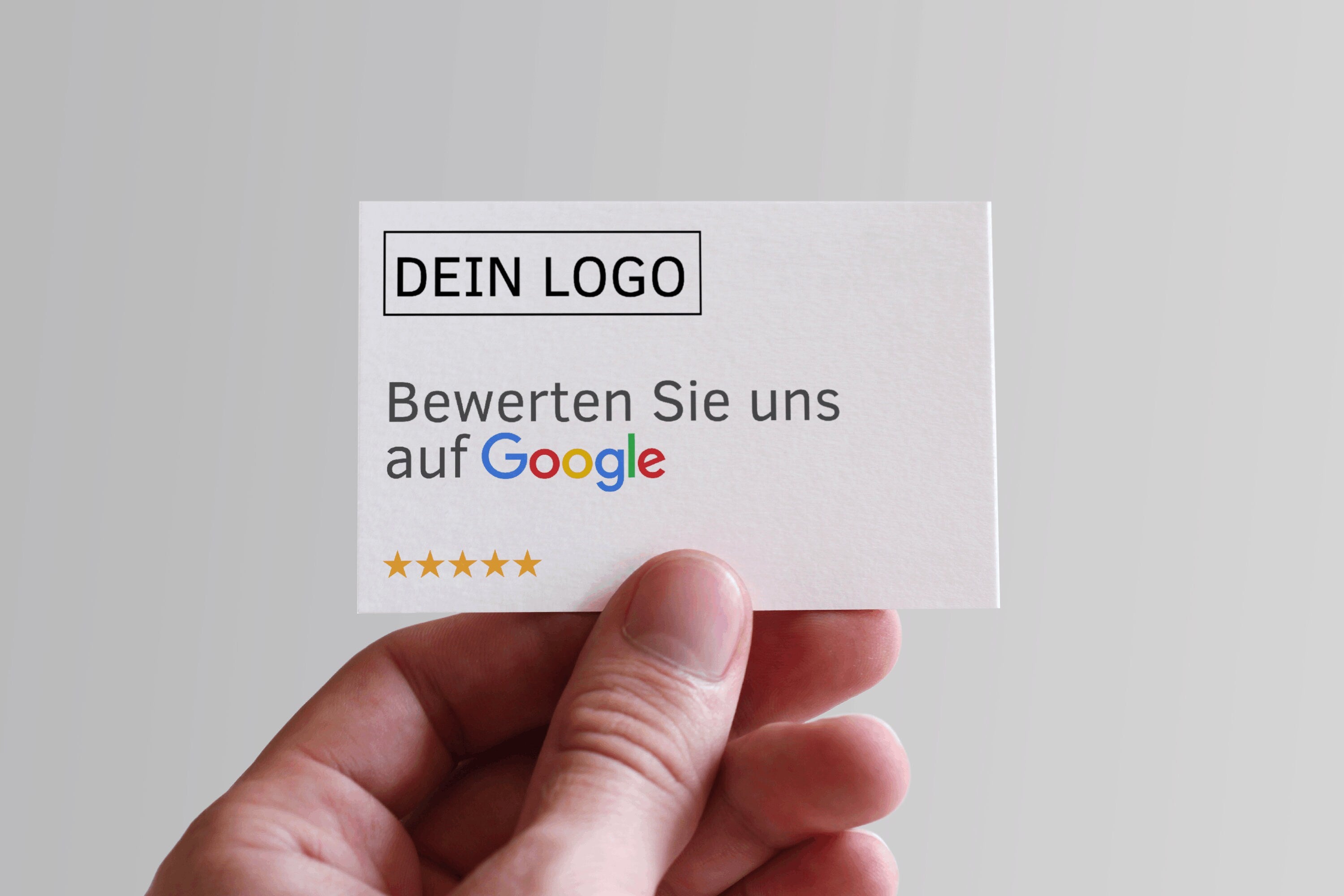 Bewertungskarten für Google mit QR-Code Klassisch