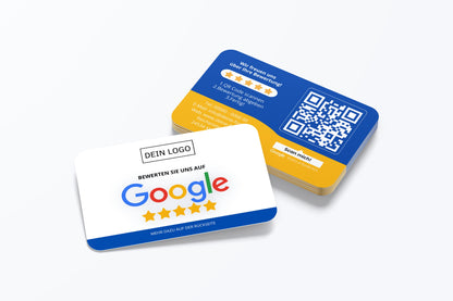 Bewertungskarten Visitenkarten QR Code Google Review, Feedback Karten