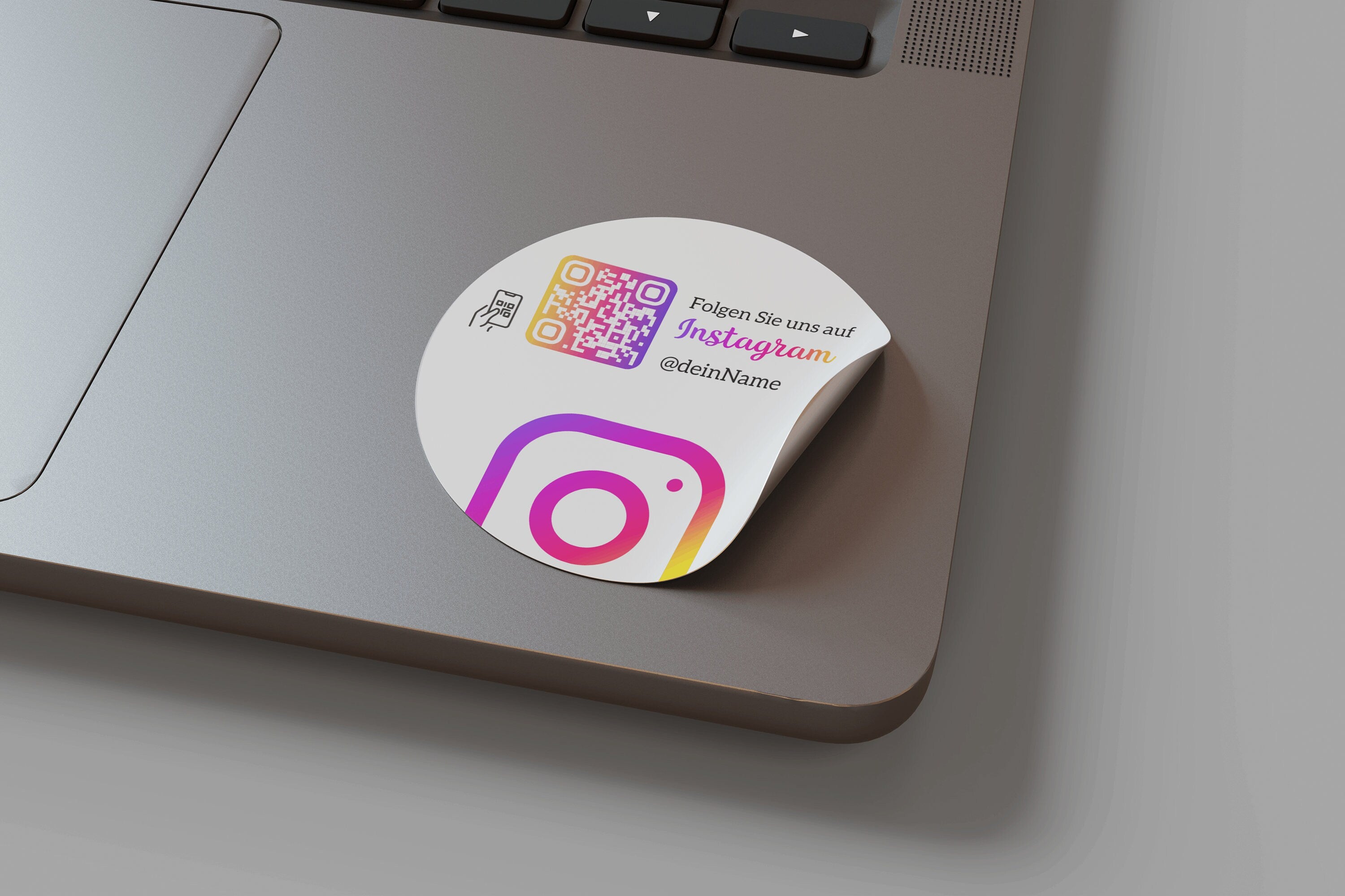 Instagram Follower QR-Code Sticker - Personalisierte Etiketten auf Rolle 4