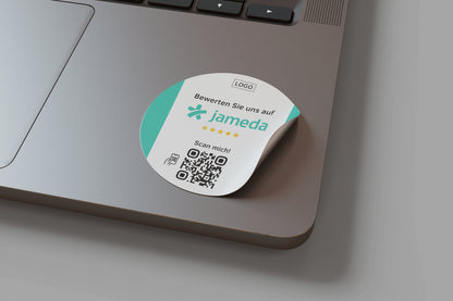 Jameda Bewertung QR-Code Sticker - Personalisierte Etiketten auf Rolle 1